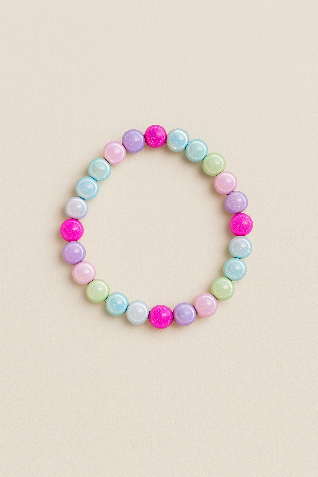 Sunshine Sparkle – Elastisches Perlenarmband