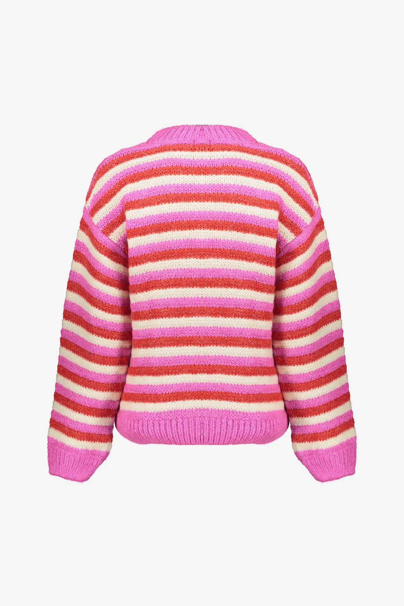 Geisha Damenpullover mit bunten Streifen