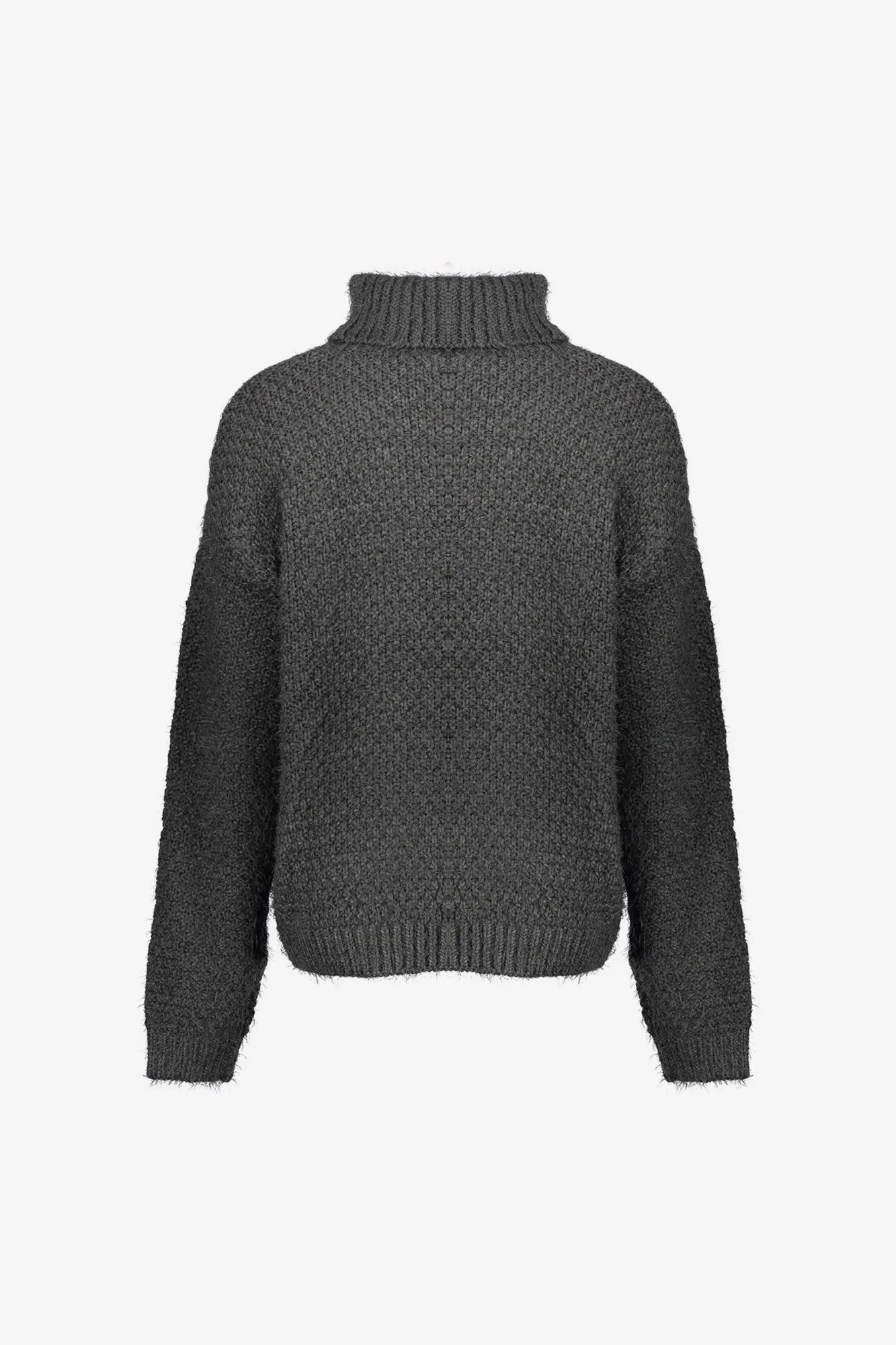 Geisha Damen Pullover aus Zopfstrick mit Rollkragen