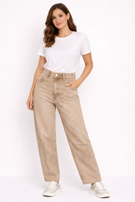 Bottle Jens washed Beige