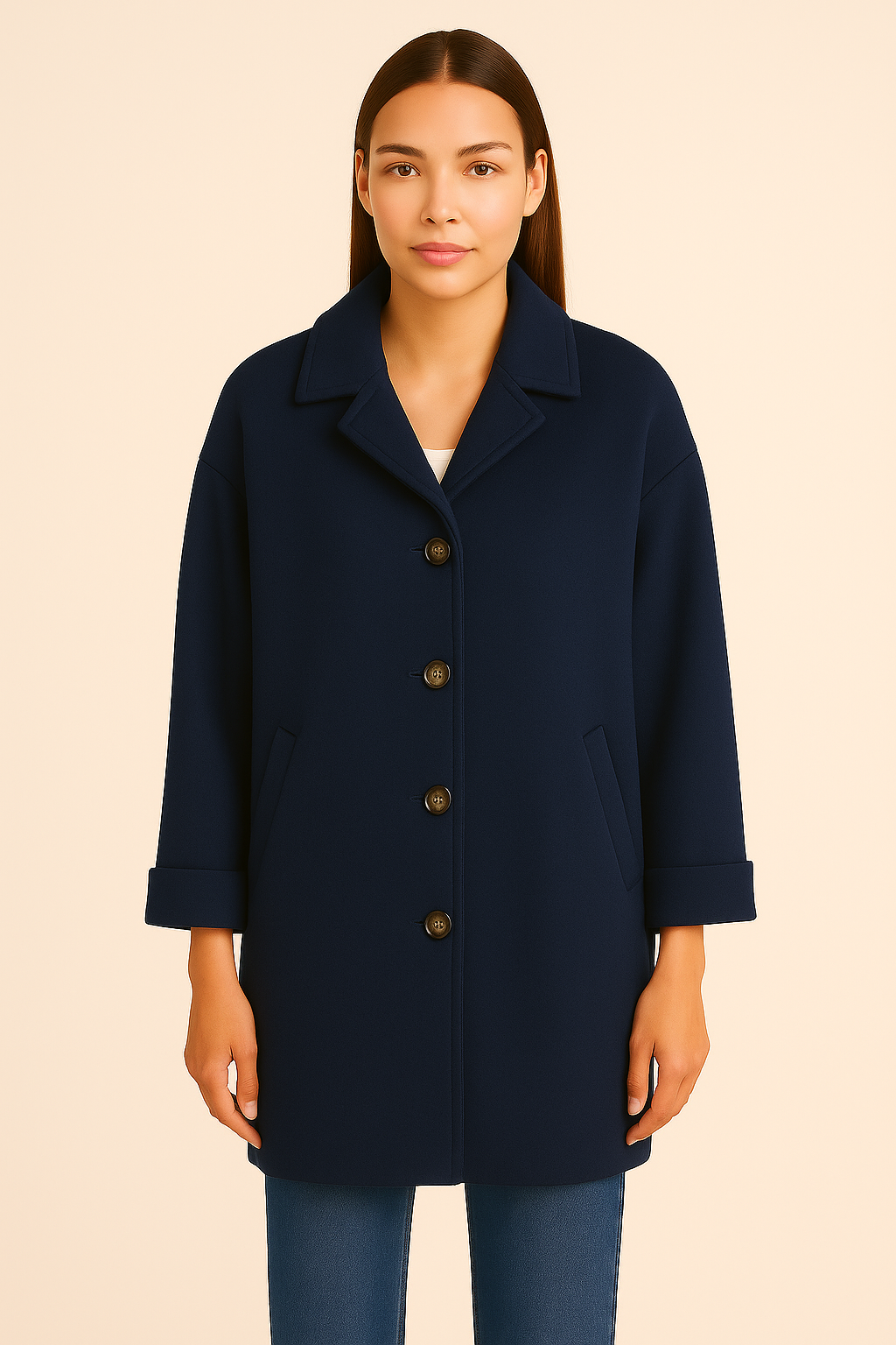 Übergangsmantel Navy