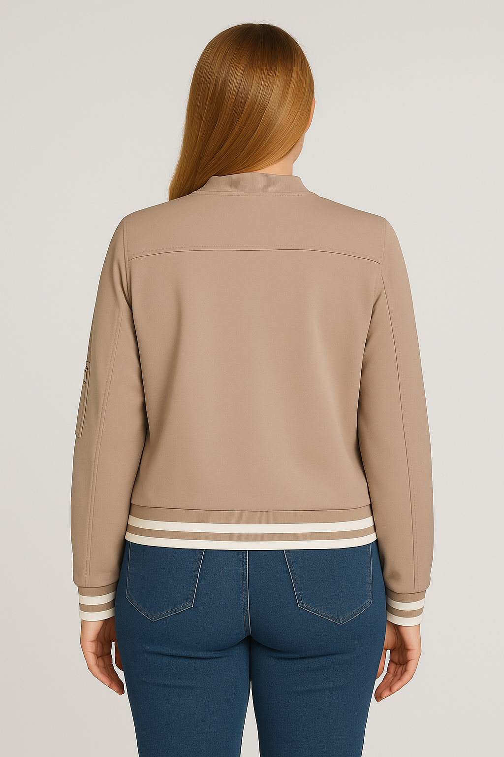 Bomberjacke Beige
