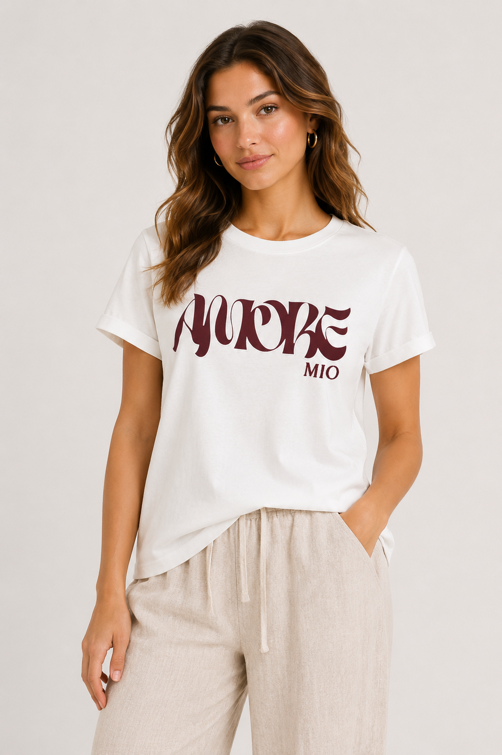 Geisha Amore Mio T-Shirt Off-White