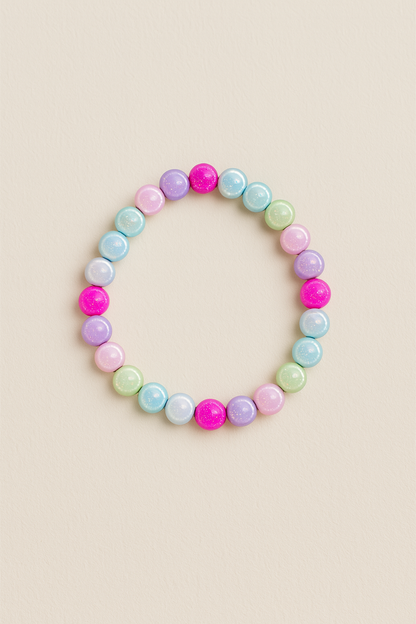 Sunshine Sparkle – Elastisches Perlenarmband