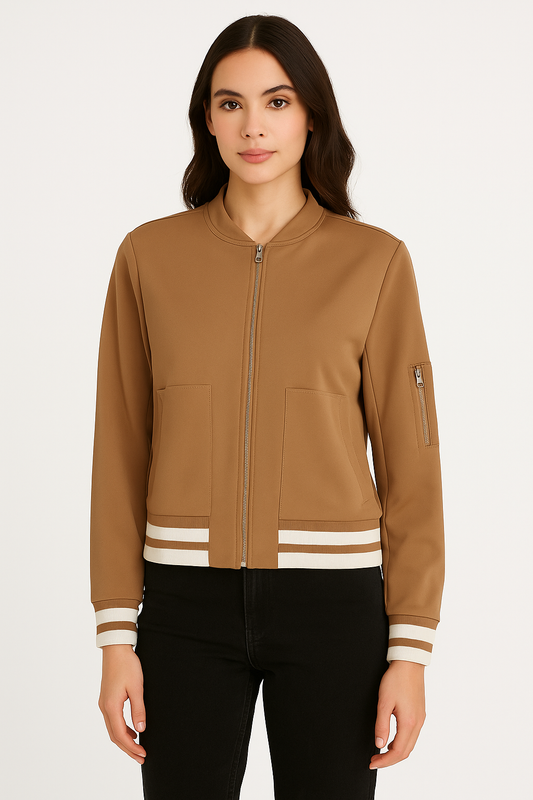 Karamell Bomberjacke