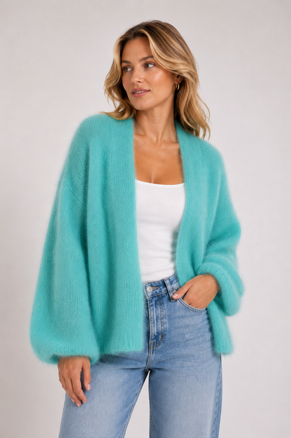 Mohair Strickjacke
