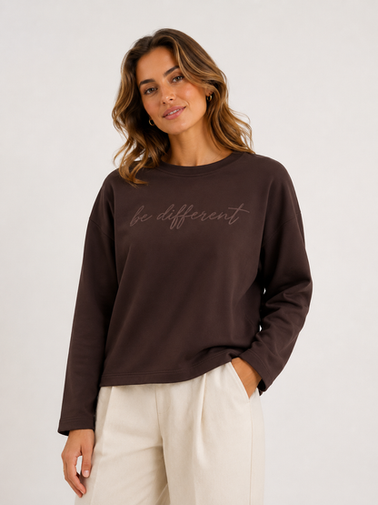Be different Sweatshirt Braun