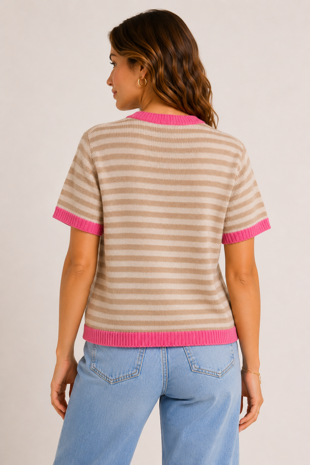 Herzchen Strick T-Shirt