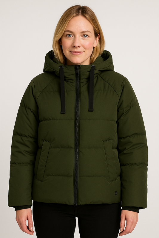 MSCH Copenhagen Puffer Jacke Forest Grün