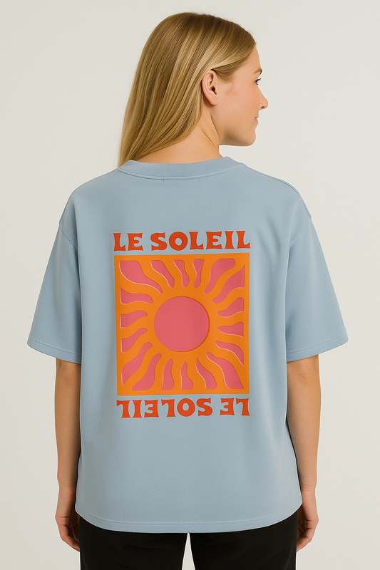 Print T-Shirt Le Soleil Blau
