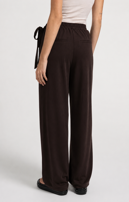 YAYA Wickelhose mit weitem Bein Aubergine Purple