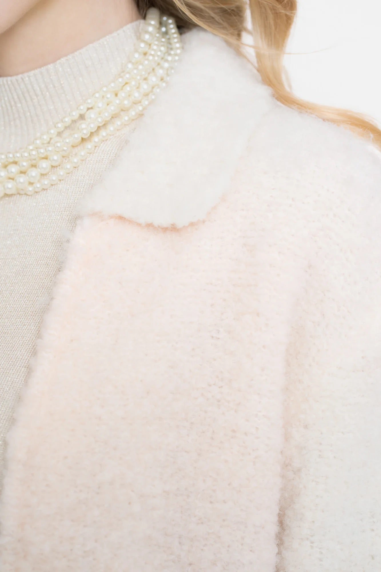 Geisha Damen-Strickjacke in Wolloptik