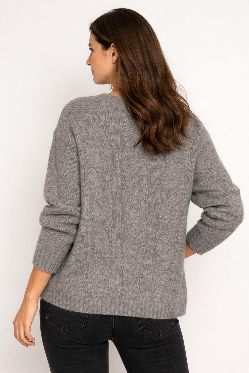 YAYA Strickpullover Grau
