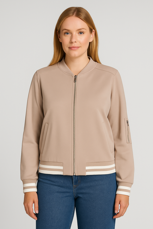 Bomberjacke Beige
