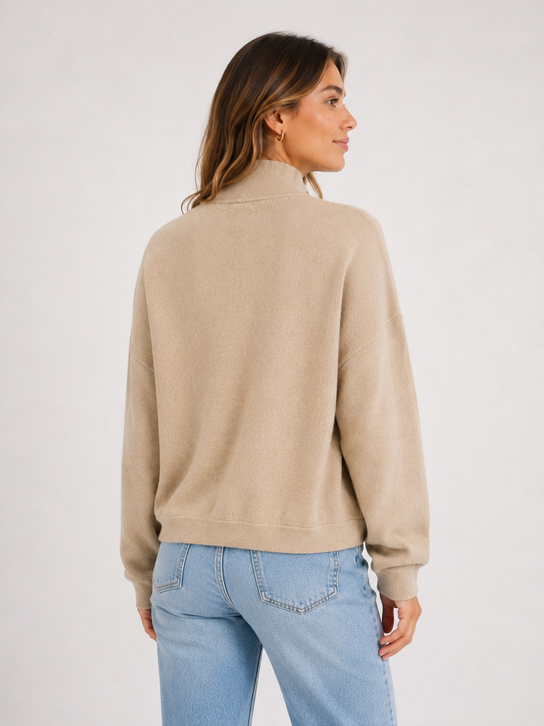 YAYA Amsterdam Strickjacke Beige