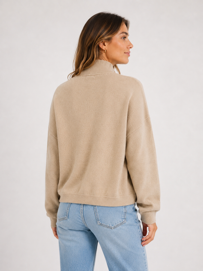 YAYA Amsterdam Strickjacke Beige