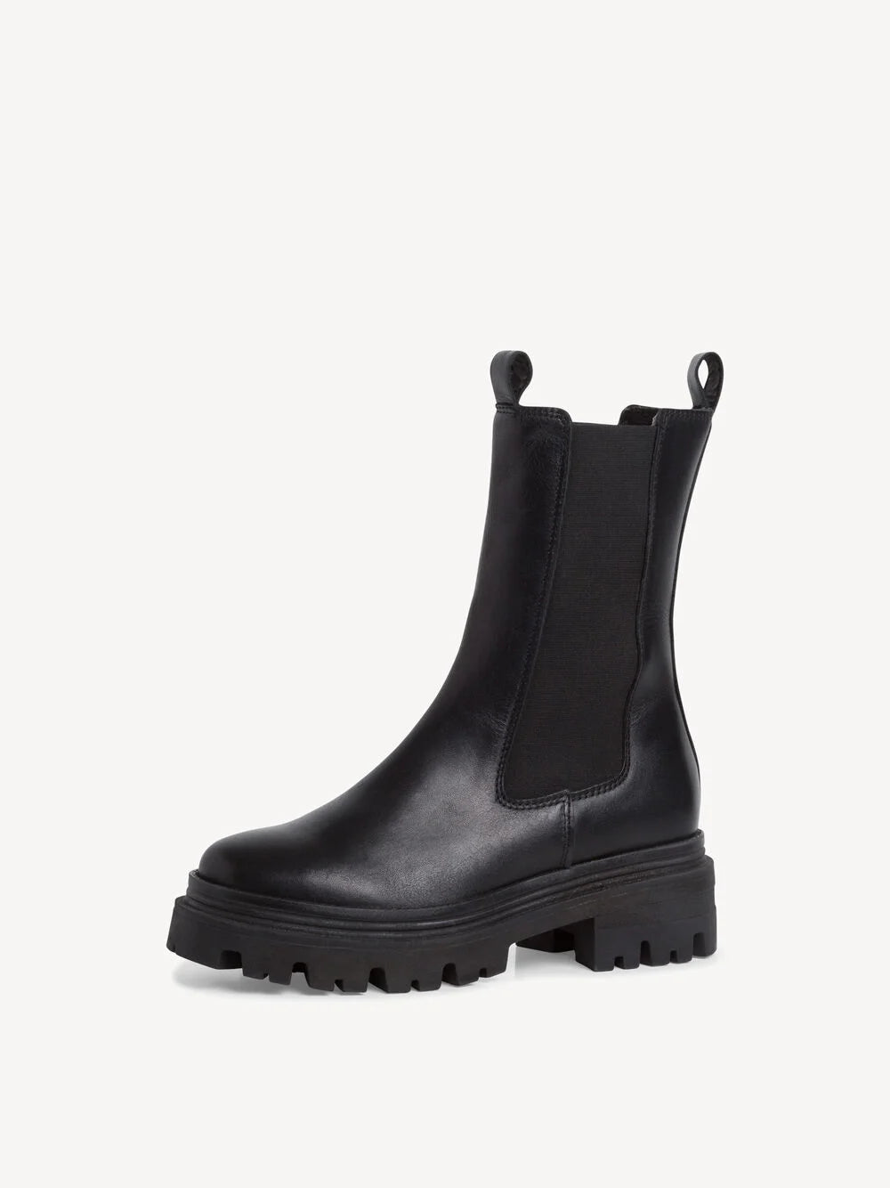 Tamaris Chelsea Boot – Leder, Schwarz