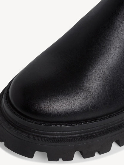 Tamaris Chelsea Boot – Leder, Schwarz