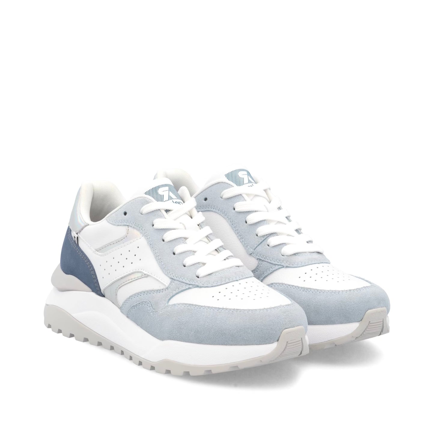 Rieker Damen Sneaker Low in Weiß-Blau