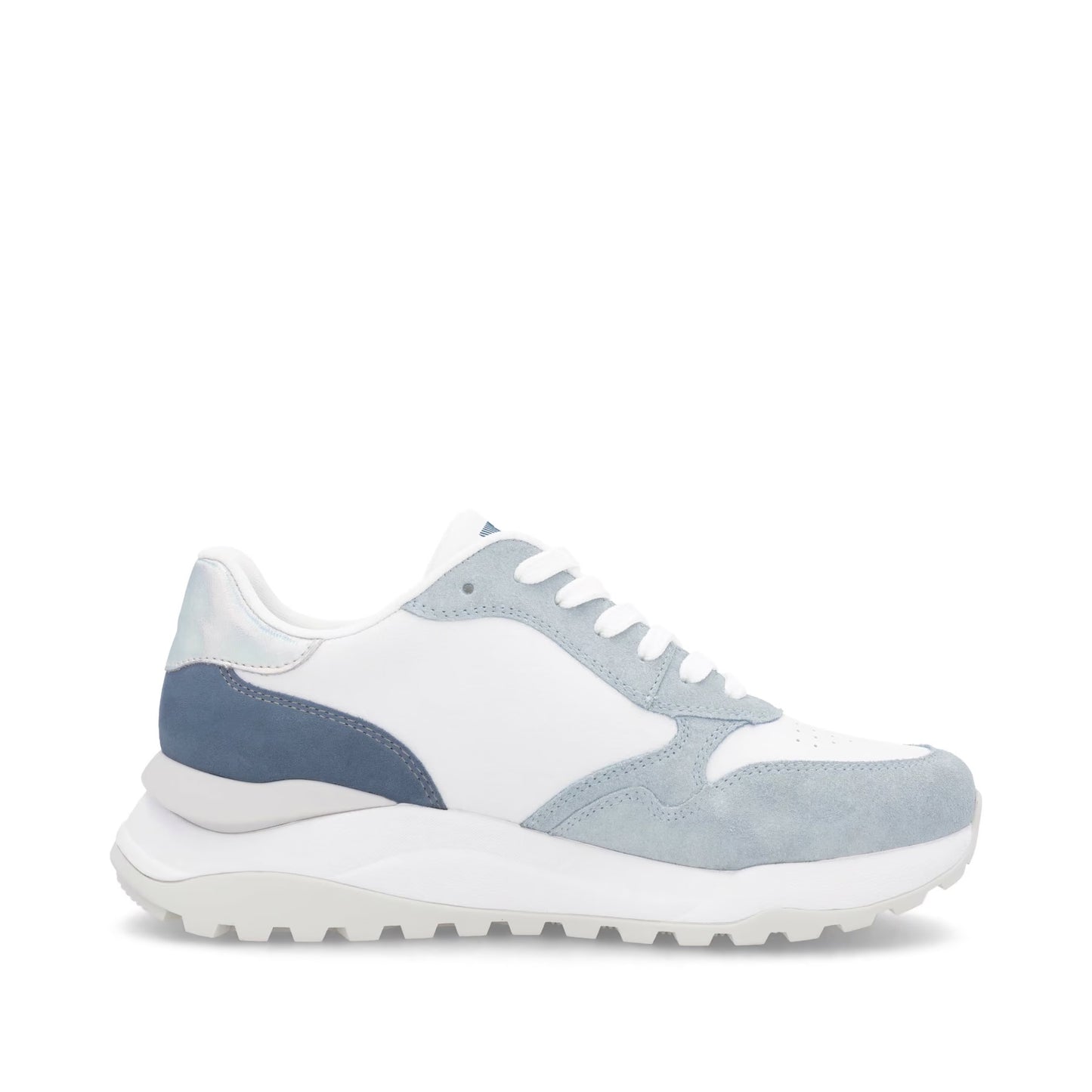Rieker Damen Sneaker Low in Weiß-Blau