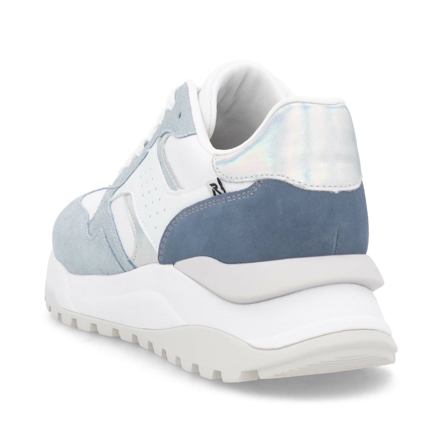Rieker Damen Sneaker Low in Weiß-Blau
