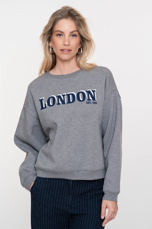 Geisha Damen-Pullover mit Textmotiv