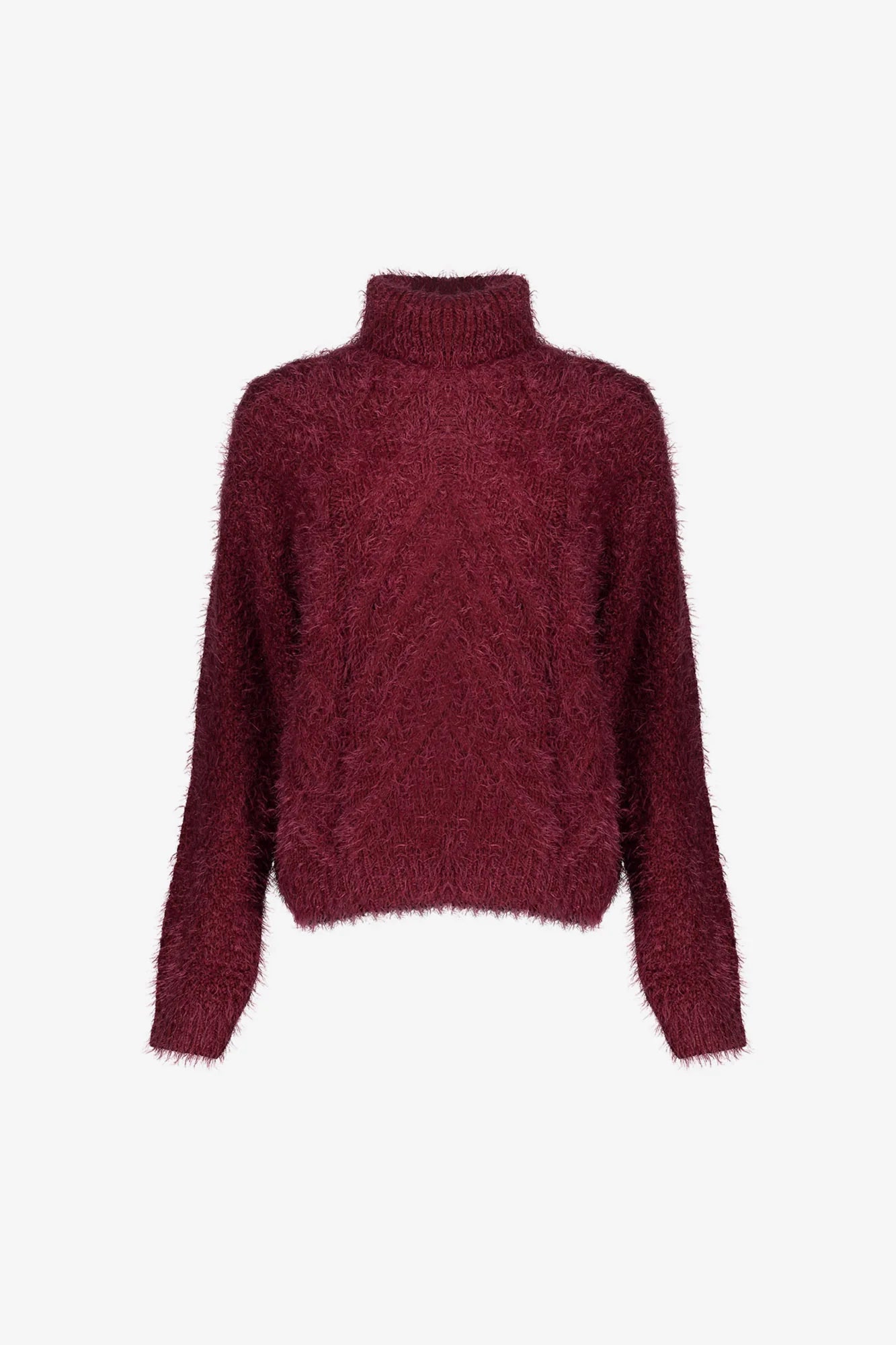 Geisha Damen Zopfpullover mit Turtleneck