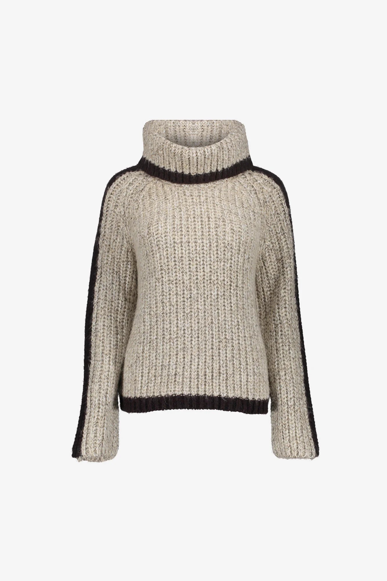 Geisha Damen Pullover aus zweifarbigem Kabelstrick