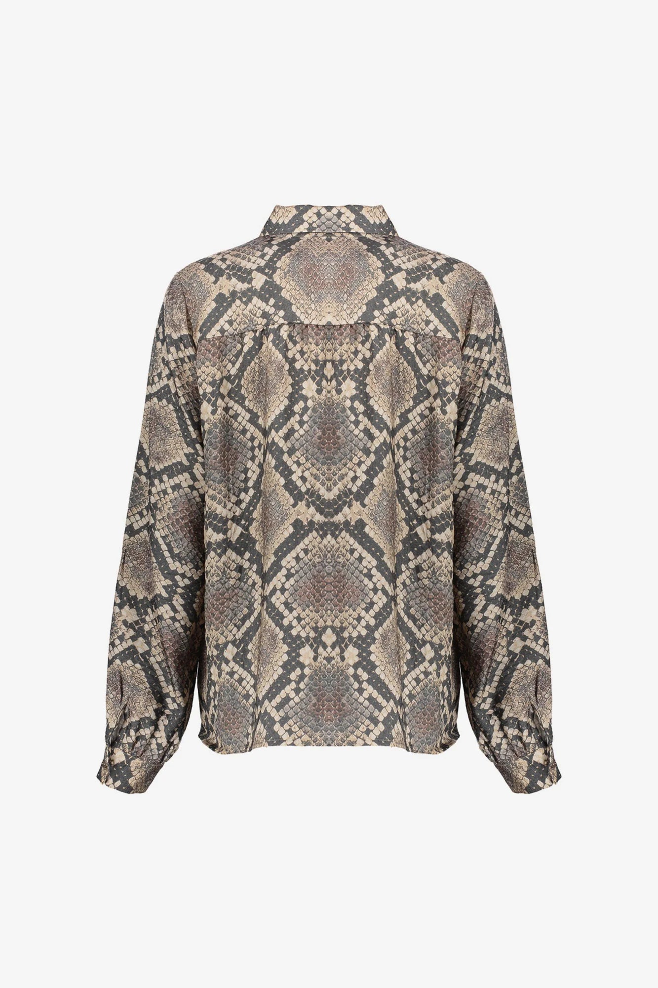 Geisha Damenbluse mit Schlangenprint