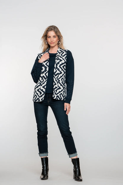 Geisha Damen-7/8-Turn-up-Jeans mit Umschlag