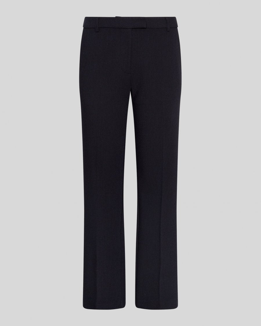 MSCH Copenhagen Hose Freylia – Weite Anzughose mit Bügelfalte in Marineblau