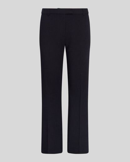 MSCH Copenhagen Hose Freylia – Weite Anzughose mit Bügelfalte in Marineblau