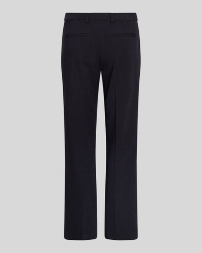 MSCH Copenhagen Hose Freylia – Weite Anzughose mit Bügelfalte in Marineblau